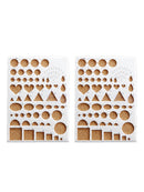 2x Paper Quilling Template Mould Board Handcrafts DIY Art Tool Scrapbooking Mold