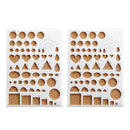 2x Paper Quilling Template Mould Board Handcrafts DIY Art Tool Scrapbooking Mold
