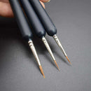 9x Artist Weasel Hair Brush Pen Ink Brush for Gouache Watercolor Oil Painting
