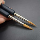 9x Artist Weasel Hair Brush Pen Ink Brush for Gouache Watercolor Oil Painting
