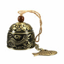 Oriental Metal Bell Lucky Feng Shui Hanging Charm Wind Chime Ornament Bagua
