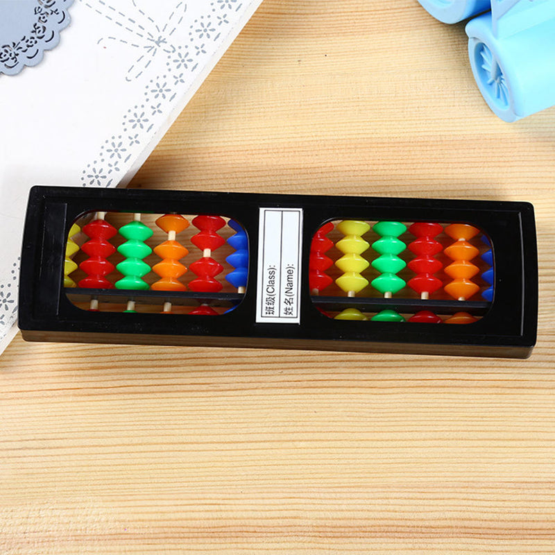 13 Digits Plastic Abacus Arithmetic Tool Kid's Math Learn Aid Caculating Toys