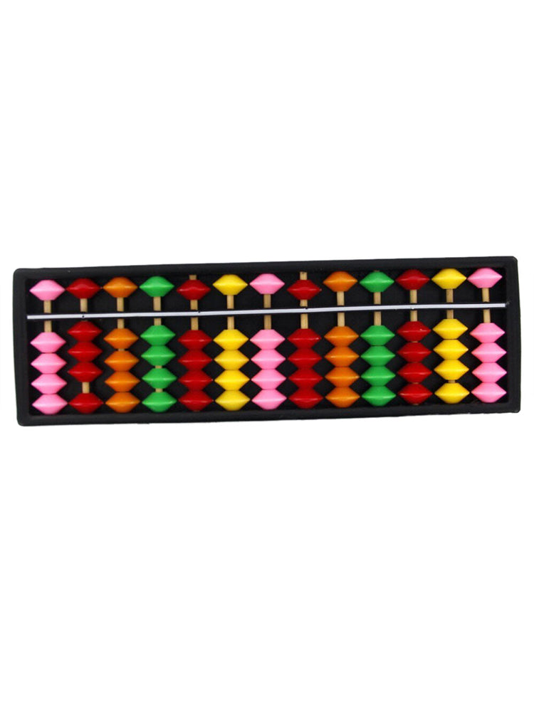 13 Digits Plastic Abacus Arithmetic Tool Kid's Math Learn Aid Caculating Toys