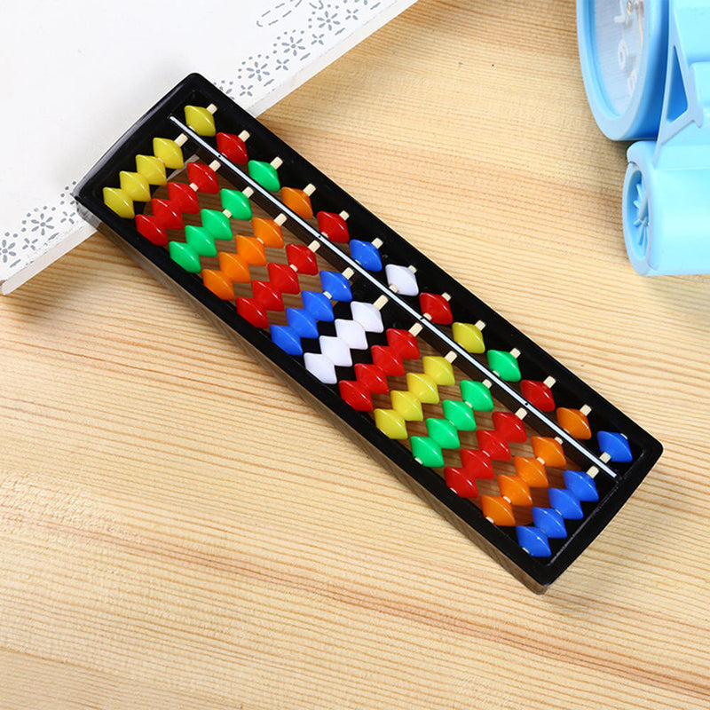 13 Digits Plastic Abacus Arithmetic Tool Kid's Math Learn Aid Caculating Toys