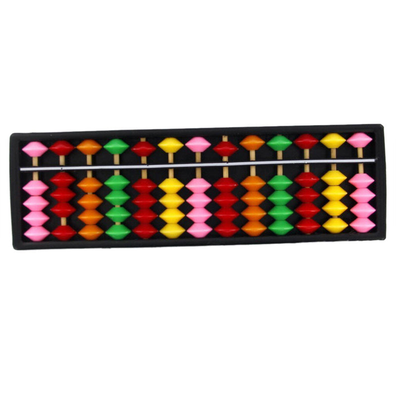 13 Digits Plastic Abacus Arithmetic Tool Kid's Math Learn Aid Caculating Toys