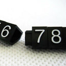 30 Sets 360 Cubes White on Black Adjustable Sale Price Display Blank Tag Label