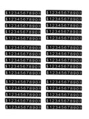 30Set 360 Cubes White on Black Adjustable Sale Price Display Blank Tag Label Hot