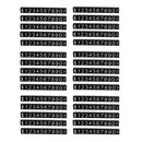 30Set 360 Cubes White on Black Adjustable Sale Price Display Blank Tag Label Hot