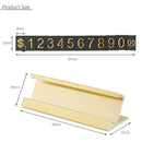 Golden Base Adjustable Number Price Display Counter Stand Tag Label High m q