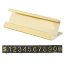 Golden Base Adjustable Number Price Display Counter Stand Tag Label High m q