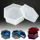 Hexagon Round Storage Box Silicone Mold Crystal Epoxy Mould DIY Table Decoration