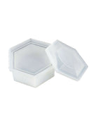 Hexagon Round Storage Box Silicone Mold Crystal Epoxy Mould DIY Table Decoration