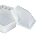 Hexagon Round Storage Box Silicone Mold Crystal Epoxy Mould DIY Table Decoration