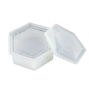 Hexagon Round Storage Box Silicone Mold Crystal Epoxy Mould DIY Table Decoration