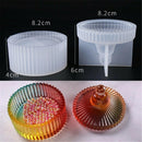 Hexagon Round Storage Box Silicone Mold Crystal Epoxy Mould DIY Table Decoration