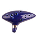 Sale! Legend of Zelda 12Hole Blue Ocarina Ceramic Alto C Flute Instrument Gift