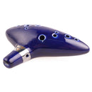 Sale! Legend of Zelda 12Hole Blue Ocarina Ceramic Alto C Flute Instrument Gift