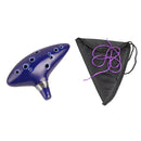 Sale! Legend of Zelda 12Hole Blue Ocarina Ceramic Alto C Flute Instrument Gift