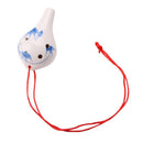 Professional Ocarina 6 Holes Flute Porcelain Ceramic Alto C Musical Instrument