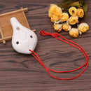 Professional Ocarina 6 Holes Flute Porcelain Ceramic Alto C Musical Instrument