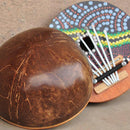 Kalimba Thumb Piano 7 keys Tunable Coconut Shell Painted Finger Thumb c v