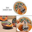 Kalimba Thumb Piano 7 keys Tunable Coconut Shell Painted Musical Instrument Gear