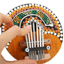 Kalimba Thumb Piano 7 Keys Tunable Coconut Shell Musical Percussion Instrument