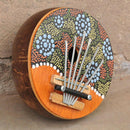 Kalimba Thumb Piano 7 keys Tunable Coconut Shell Painted Finger Thumb c v