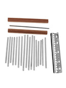 1 Set DIY 17 Steel Keys with Bridge Saddle for Kalimba Mbira Thumb Piano