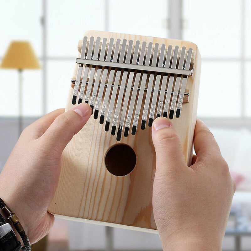 1 Set DIY 17 Steel Keys with Bridge Saddle for Kalimba Mbira Thumb Piano