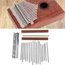 1 Set DIY 17 Steel Keys with Bridge Saddle for Kalimba Mbira Thumb Piano