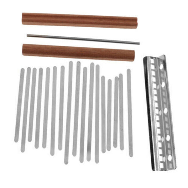 1 Set DIY 17 Steel Keys with Bridge Saddle for Kalimba Mbira Thumb Piano