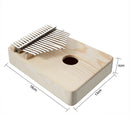 17 Key African Solid Mahogany Wood Thumb Piano Finger Percussion Wooden Metal