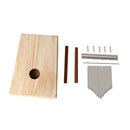17 Key African Solid Mahogany Wood Thumb Piano Finger Percussion Wooden Metal