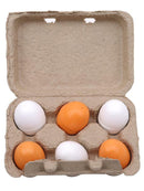 6pcs Set Wooden Eggs Yolk Pretend Play Kitchen Food Kid Toys Child Gifts Cooking