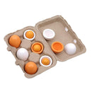 6pcs Set Wooden Eggs Yolk Pretend Play Kitchen Food Kid Toys Child Gifts Cooking