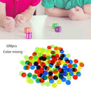 100 Pcs Bingo Chips 2cm for Kids Poker Counter Bingo Card Games New Hot