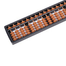1 x Brown Abacus 17 Digits Arithmetic Tool Kid's Math Learn Aid Caculator Hot