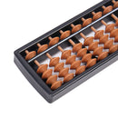 1 x Brown Abacus 17 Digits Arithmetic Tool Kid's Math Learn Aid Caculator Hot