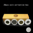 20pcs Coin Case Coin Holder Storage Container 5 Size Adjustable Gasket