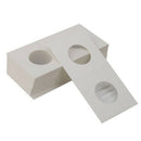 100Pcs Penny Size 2X2 Cardboard Coin Flips Storage 1 Cent Paper Holders White