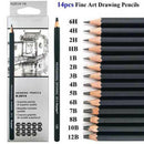 Sketch Art Drawing Pencil Sketching Graphite Artist Sketch Soft Set Of 14 New