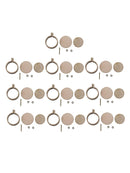 10x Mini Wooden Cross Stitch Hoop Ring Embroidery Circle Sewing Kit Frame Craft