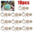 10 Set Mini Embroidery Hoop Ring Wooden Cross Stitch Frame For Hand DIY New Hot