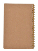 1 x Journal Notebook A5 Hardcover Cardboard Dot Grid Spiral Journal White