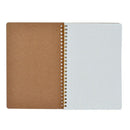 100 Pages Journal Notebook A5 Hardcover Cardboard Dot Grid Spiral White
