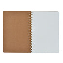 1 x Journal Notebook A5 Hardcover Cardboard Dot Grid Spiral Journal White