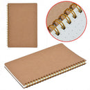 1 x Journal Notebook A5 Hardcover Cardboard Dot Grid Spiral Journal White