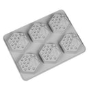 6 Cavity Honey Shaped Silicone Soap Mold DIY Handmade Candle Cake Mold