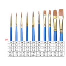 50 Pcs Professional Artist Soft Paint Brush Set Oil Acrylic Watercolour Art